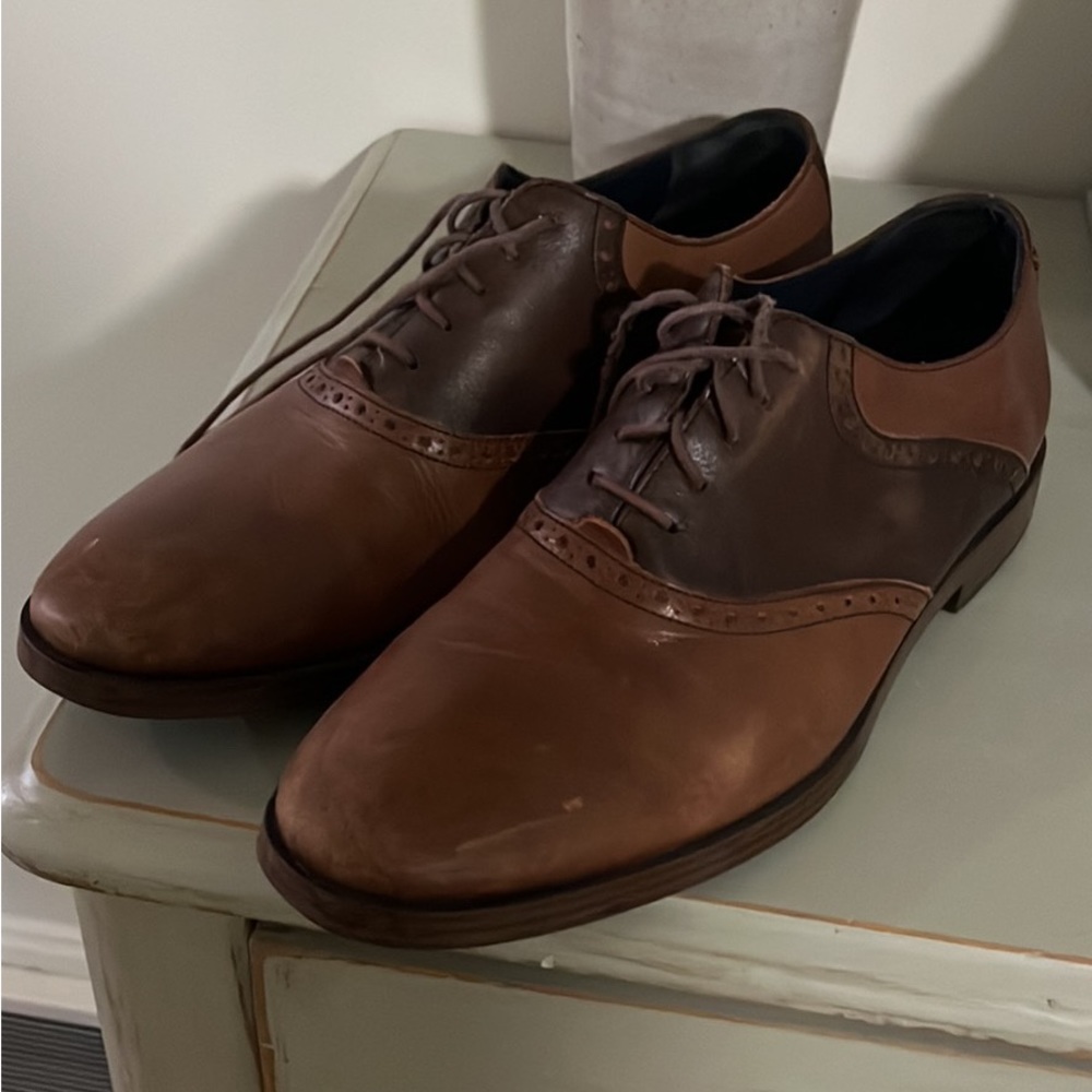 Cole Haan Brown Leather Dress Shoes size 9 - Picture 2 of 2